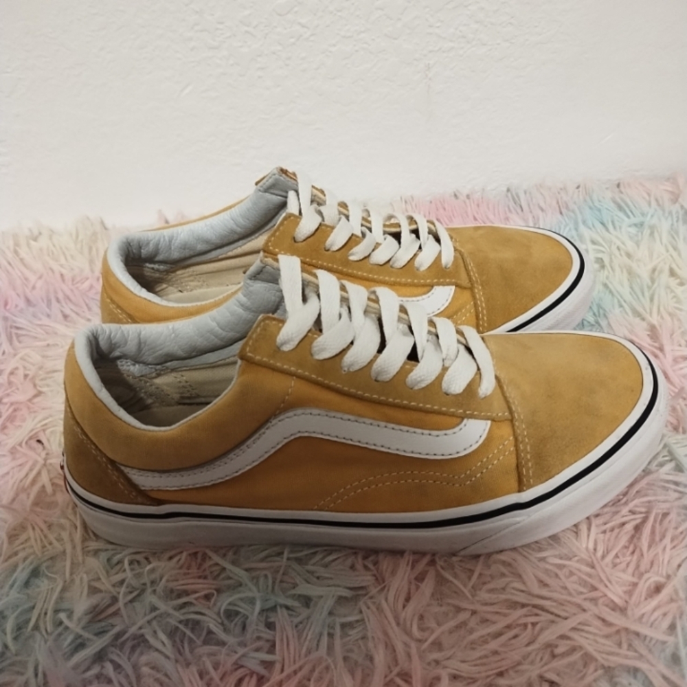 Yellow Mustard vans size 6 Men or 7.5 women